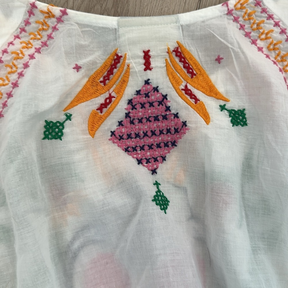 FARM Rio White Maxi Skirt with Colorful Floral Embroidery - Picture 9 of 9